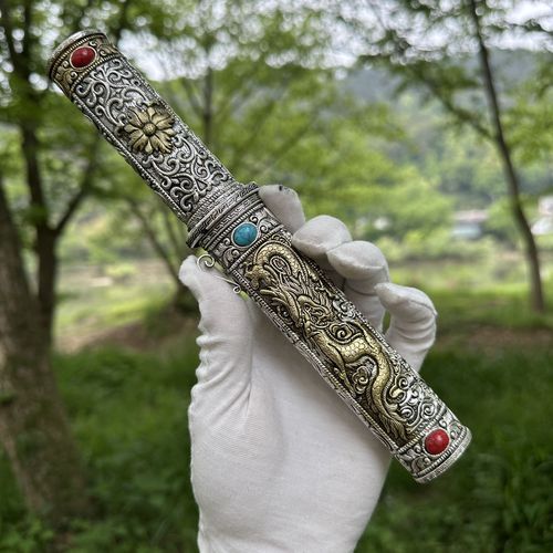 龙泉户外短刀藏饰品小刀手工一体弹簧钢收藏刀剑摆件工艺品未开刃